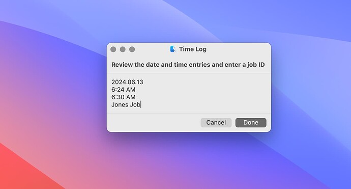 Shortcut Dialog