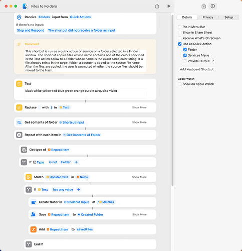 Files to Folders