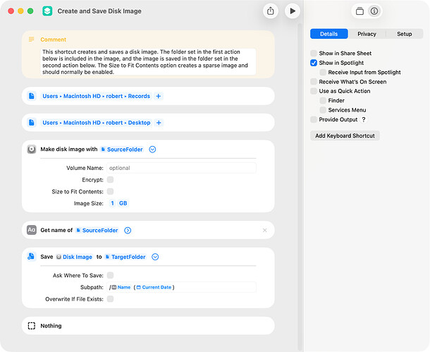 Create and Save Disk Image