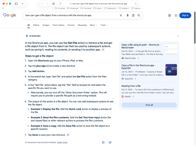 Google AI Example
