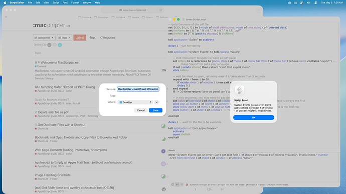 Jonas Script Test
