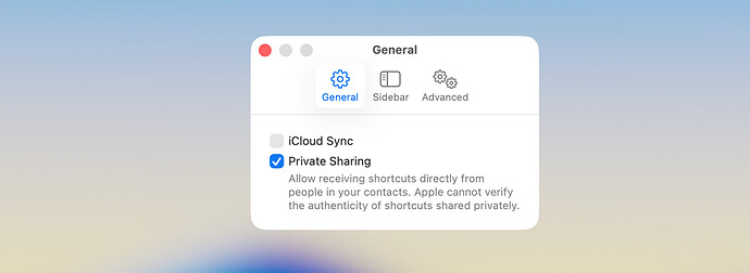 Private Sharing