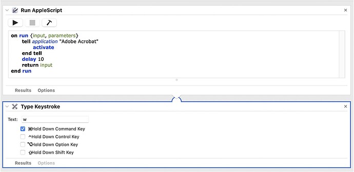 Close adobe acrobat main window