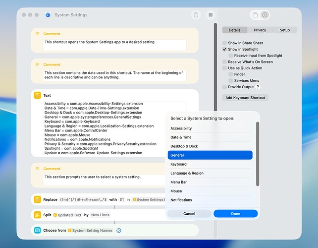 System Settings