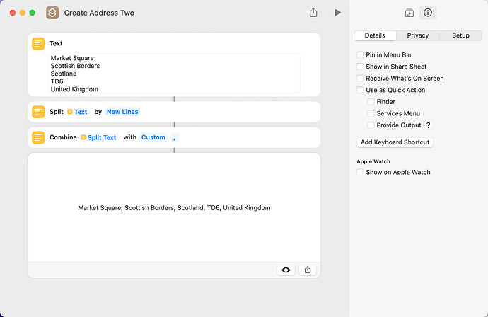 Create Address Two