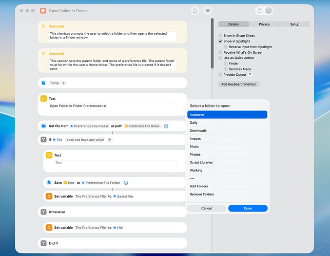 Open Folder in Finder
