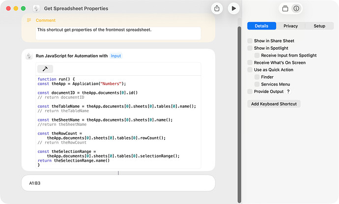 Get Spreadsheet Properties