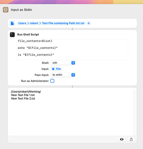 Input as Stdin