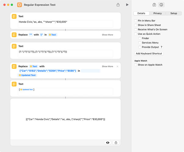 Regular Expression Text