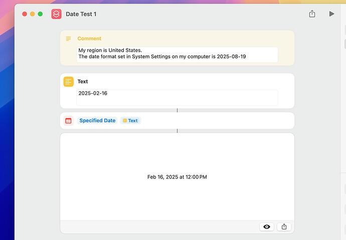 Date Test One