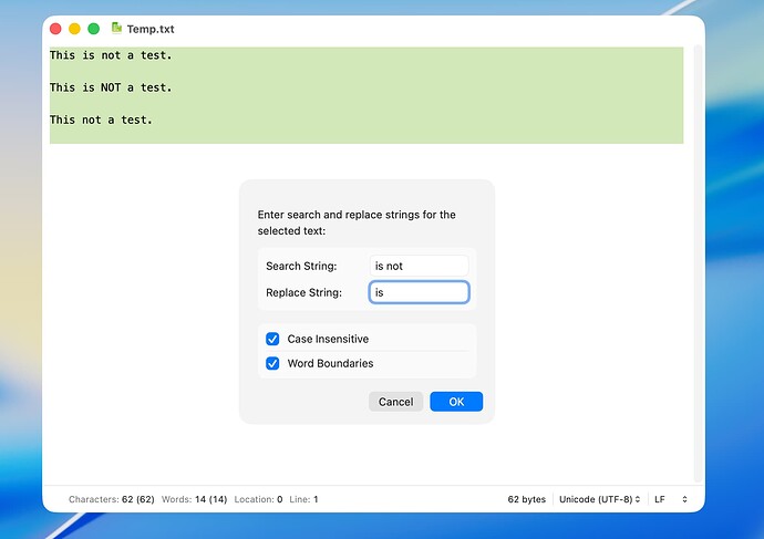Search and Replace with ASObjC