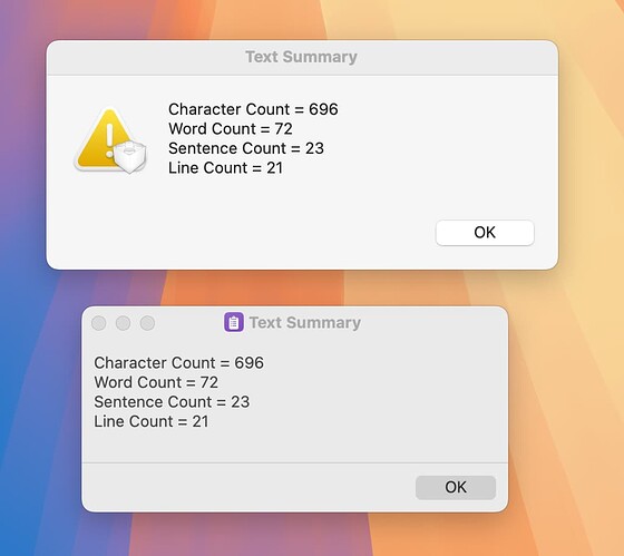 Dialogs