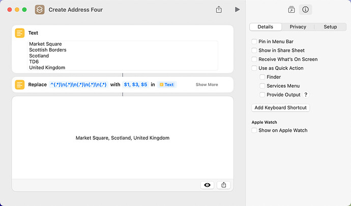 Create Address Four