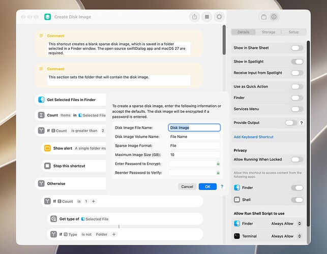 Create Disk Image