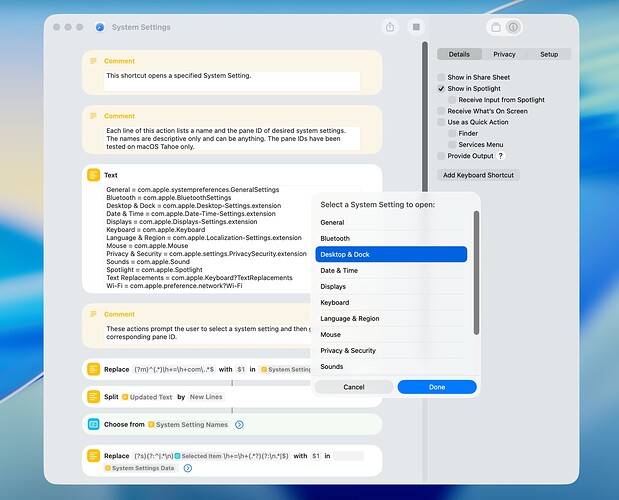 System Settings