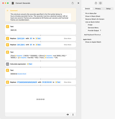 Convert Seconds