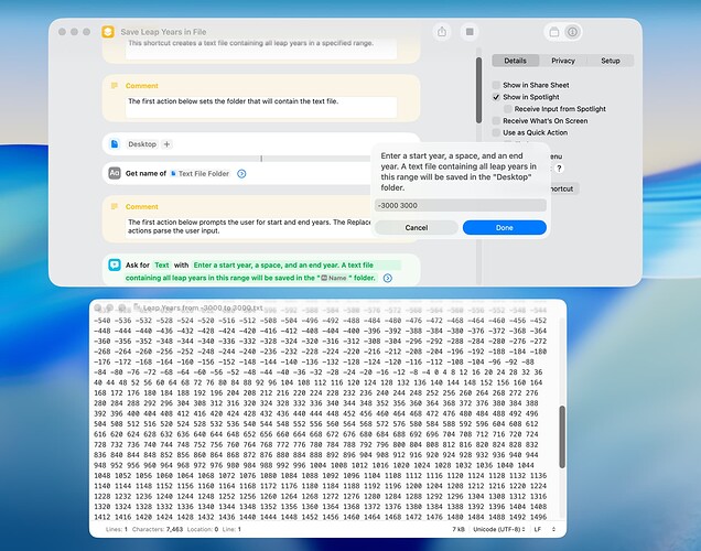 Save Leap Years in File