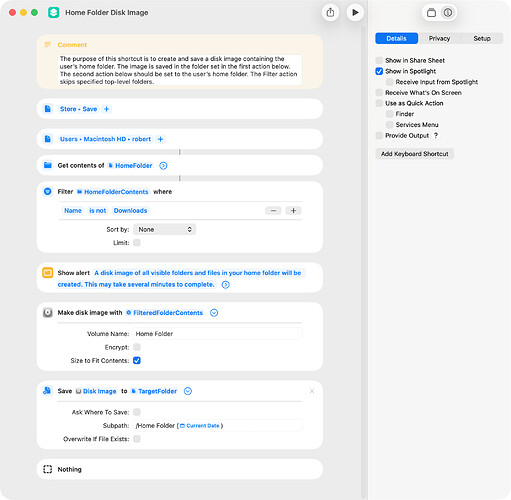 Home Folder Disk Image