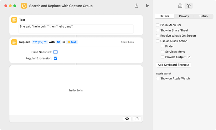 Search and Replace with Capture Group